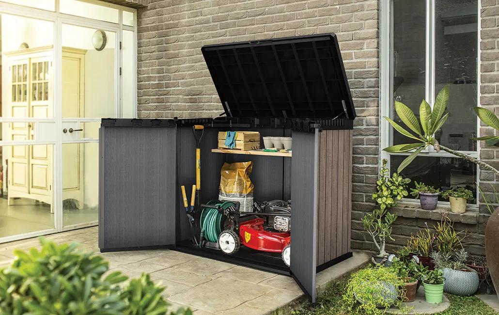 Store It Out Darwin 1150L Storage Box - Ashwood Brown